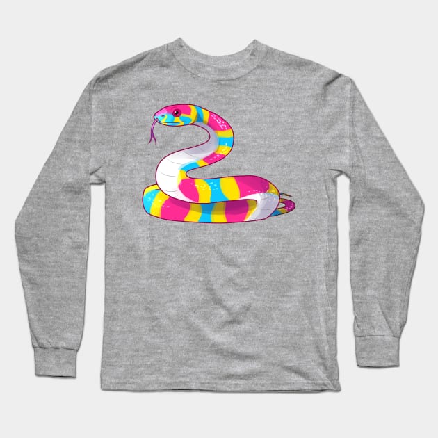 Pansssexual Snake Long Sleeve T-Shirt by candychameleon